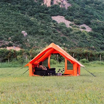 6 ㎡ Aufblasbares Familiencampingzelt mit Pumpe