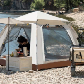 Pop-up-Campingzelt, schnell aufgebaut